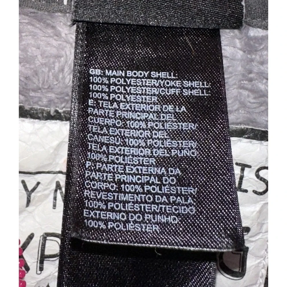 The North Face Girl's L 14/16‎ Oso Hoodie Fleece Gray Pink Full Zip Lined Teddy